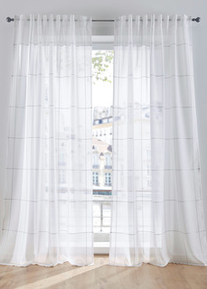 Гардина в тонкую клетку (1 шт.) Bonprix