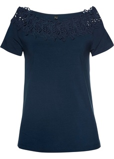 Футболка с вырезом кармен Bonprix