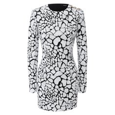 Платье с пайетками Balmain