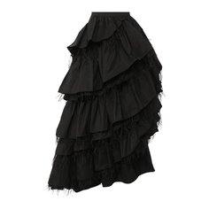Юбка с отделкой перьями Dries Van Noten