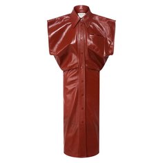 Кожаное платье Bottega Veneta
