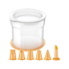 Держатель с насадками и мешочками для украшения Tescoma Delicia