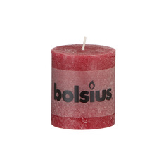 Свеча Bolsius rustic 80/68 бордовая