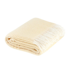 Плед Home blanket aris 130х190 белый-желтый