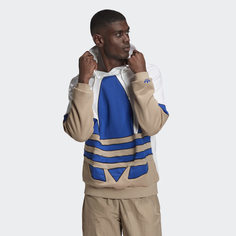 Худи Big Trefoil Outline Colorblock adidas Originals