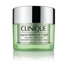 CLINIQUE Ночной восстанавливающий увлажняющий крем Superdefense Night Recovery Moisturizer для сухой и склонной к сухости кожи
