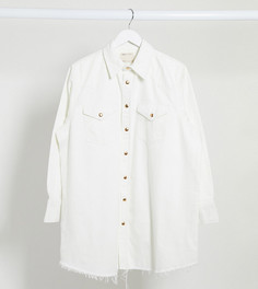 Белая джинсовая oversized​​​​​​​-рубашка ASOS DESIGN Maternity-Белый