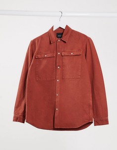 Розовая рубашка навыпуск с карманами Jack & Jones Premium-Розовый