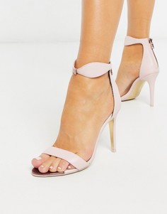 Розовые босоножки на каблуке Ted Baker-Розовый