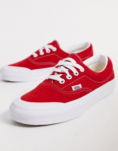 Красно-белые замшевые кеды Vans UA Era TC-Красный