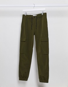 Брюки карго цвета хаки Topman-Зеленый