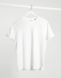 Белая меланжевая футболка из органического хлопка Burton Menswear-Белый