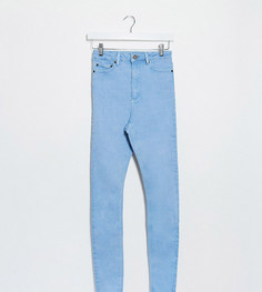 Синие джинсы скинни с завышенной талией ASOS DESIGN Tall Ridley-Синий