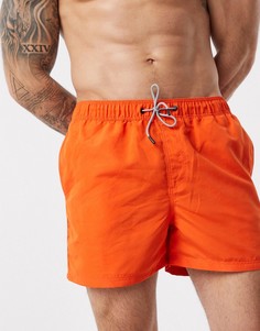 Оранжевые шорты для плавания из переработанного полиэстера Jack & Jones Intelligence-Оранжевый