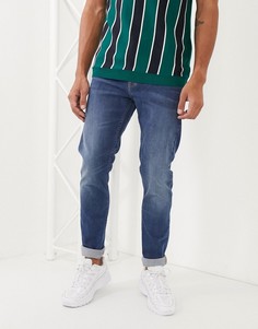 Синие зауженные джинсы Lee Jeans-Темно-синий