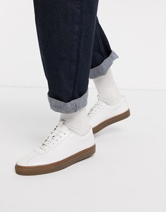 Белые кожаные кроссовки Grenson-Белый