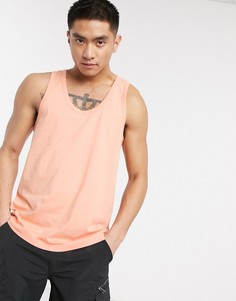 Коралловая майка из органического хлопка ASOS DESIGN-Оранжевый