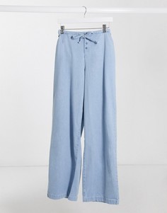Светлые джинсы ASOS DESIGN Lightweight-Синий