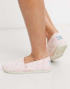 Розовые эспадрильи с принтом TOMS-Розовый