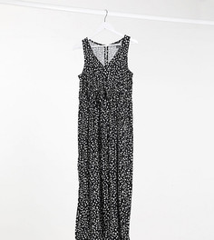 Черный комбинезон с цветочным принтом New Look Maternity