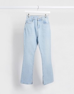 Светлые расклешенные джинсы в стиле 70-х ASOS DESIGN-Синий