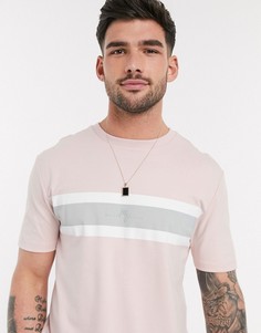 Розовая футболка узкого кроя River Island-Розовый