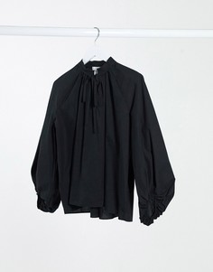 Черный свободный топ Topshop Boutique