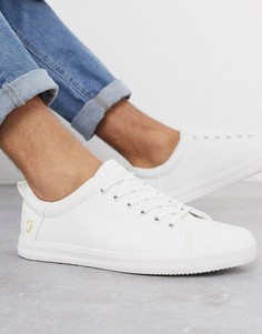 Белые кроссовки на шнуровке Farah-Белый