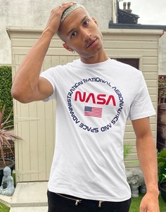 Белая футболка с принтом "Nasa" ASOS DESIGN-Белый