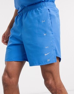 Синие шорты длиной 7 дюймов Nike Running Challenger pro-Синий