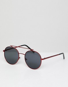 Круглые солнцезащитные очки AJ Morgan-Красный