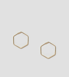 Позолоченные серьги-кольца Orelia-Золотой