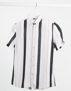 Рубашка в фактурную полоску River Island-Мульти