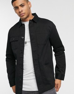 Черная рубашка Barbour-Черный