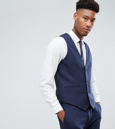 Темно-синий жилет скинни ASOS DESIGN Tall