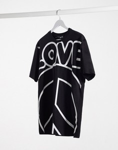 Черная футболка Love Moschino love-Черный
