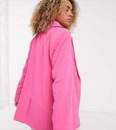 Розовый oversized-пиджак COLLUSION