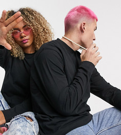 Черный лонгслив COLLUSION Unisex