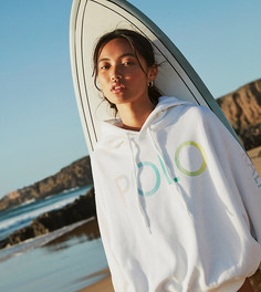 Эксклюзивный худи с логотипом Polo Ralph Lauren x Asos-Белый