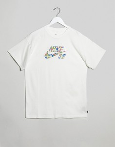Белая футболка с логотипом Nike SB-Белый