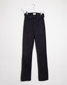 Черные расклешенные джинсы с завышенной талией Alice & Olivia Jeans-Черный