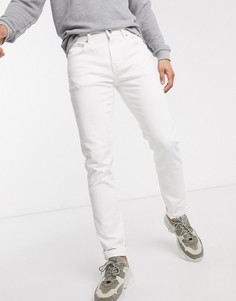 Белые узкие джинсы Selected Homme-Белый