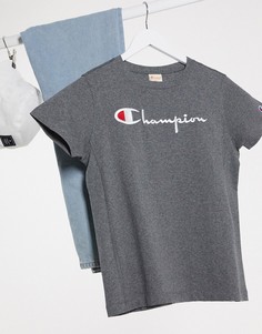 Футболка с логотипом Champion-Черный