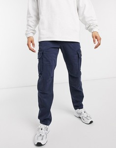 Темно-синие брюки карго прямого кроя Tommy Jeans-Темно-синий