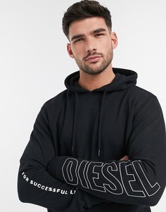 Худи от комплекта с логотипом Diesel-Черный