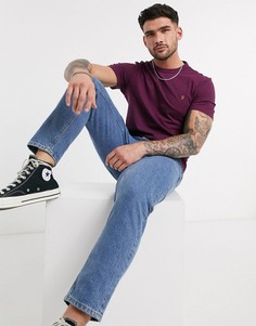 Фиолетовая меланжевая футболка с логотипом Farah-Фиолетовый