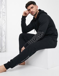 Черные джоггеры от комплекта с логотипом Diesel-Черный