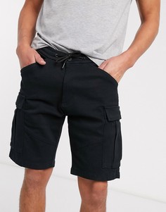 Черные шорты карго Esprit-Черный