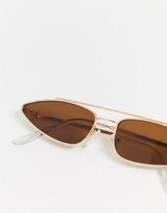 Треугольные солнцезащитные очки AJ Morgan-Золотой