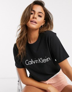 Черная футболка для дома с логотипом Calvin Klein-Черный